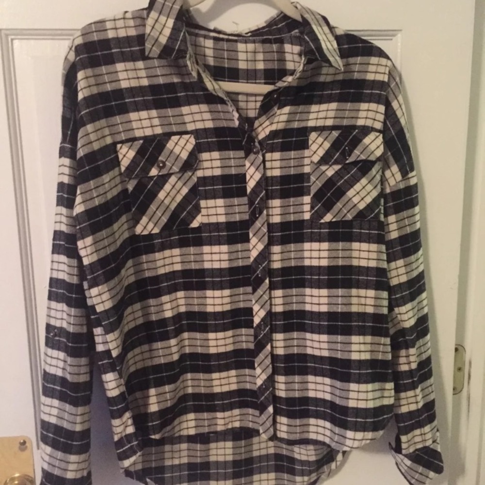 Black and White Pacsun Flannel